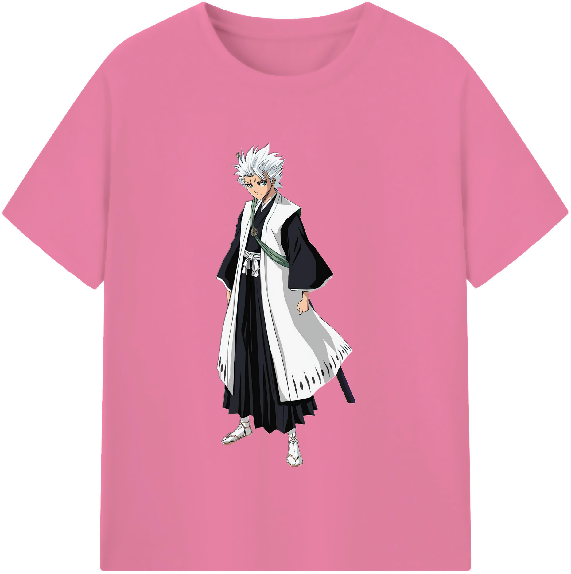 （画像用） ブリーチ 日番谷冬獅郎（ひつがや とうしろう） BLEACH Hitsugaya Toushirou 綿100％半袖Tシャツ（フロントプリント）